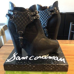 Sam Edelman Zoe Harness Boots Women's size 8 black
